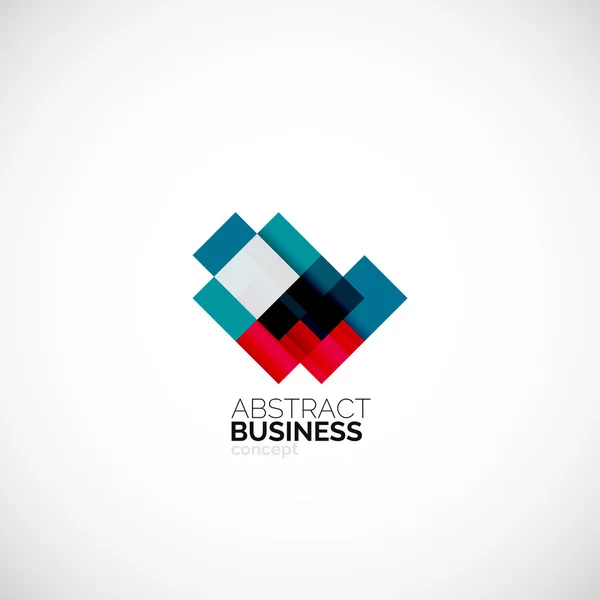 Square concept, company logo design element — Stock Vector