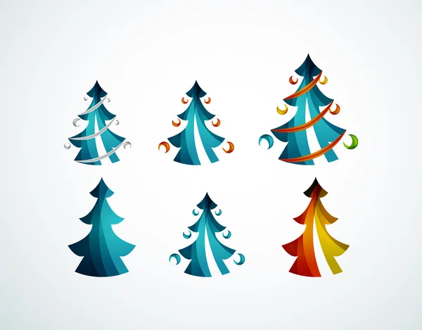 Geometrische Gestaltung des Weihnachtsbaums — Stockvektor