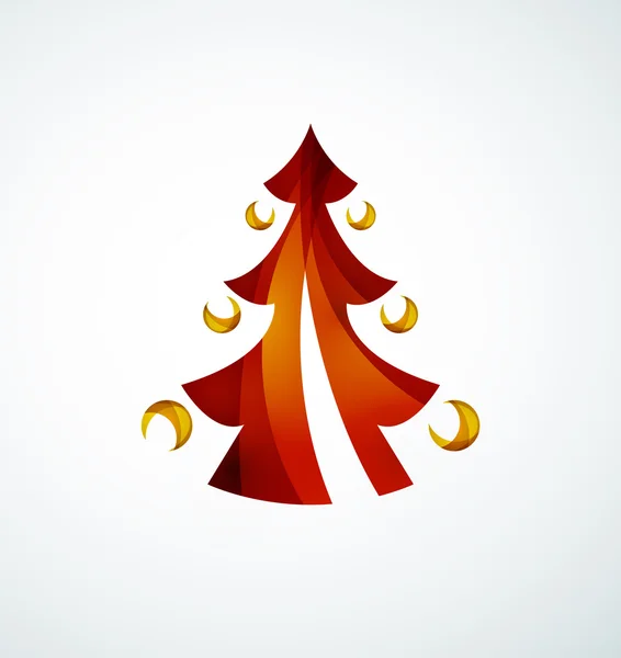 Albero di Natale Design geometrico — Vettoriale Stock