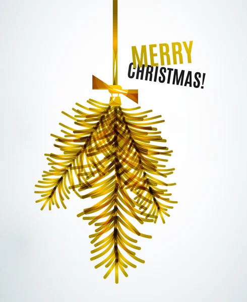 Juguete de rama de árbol de Navidad, concepto de año nuevo — Archivo Imágenes Vectoriales