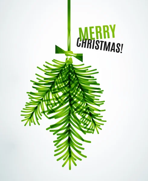 Vánoční strom větev hračka, nový rok koncepce — Stockový vektor