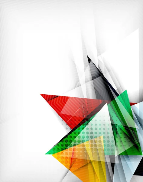 Kolor trójkąty, nietypowe streszczenie tło — Wektor stockowy
