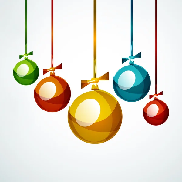 Kerstmis bal, bauble, Nieuwjaar Concept — Stockvector