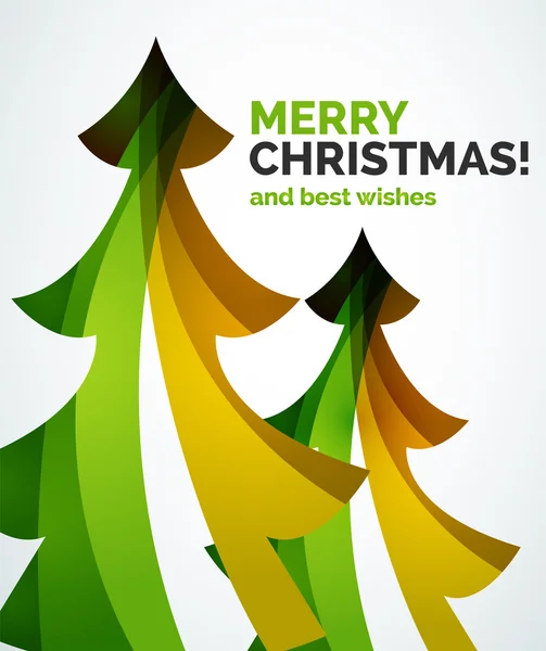 圣诞树几何设计 — 图库矢量图片