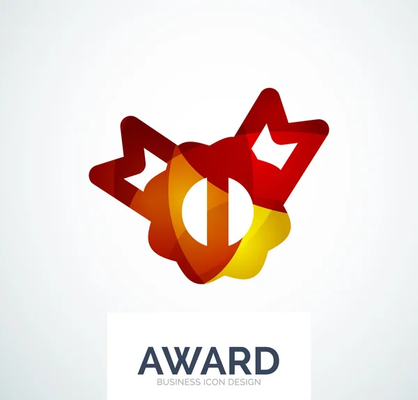 Colorful award business logo — Stock Vector