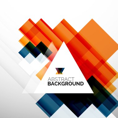 Kare şekli soyut düzenleri, iş şablon