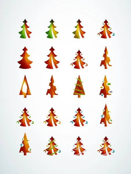 Geometrische Gestaltung des Weihnachtsbaums — Stockvektor