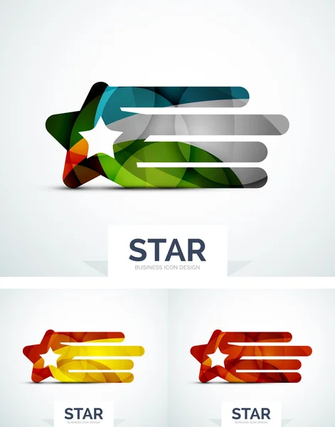 Abstract colorful logo design — Stock Vector