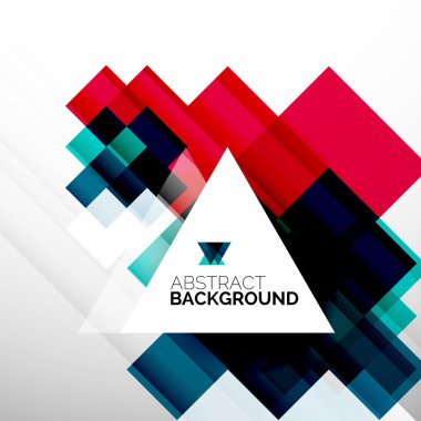 Kare şekli soyut düzenleri, iş şablon