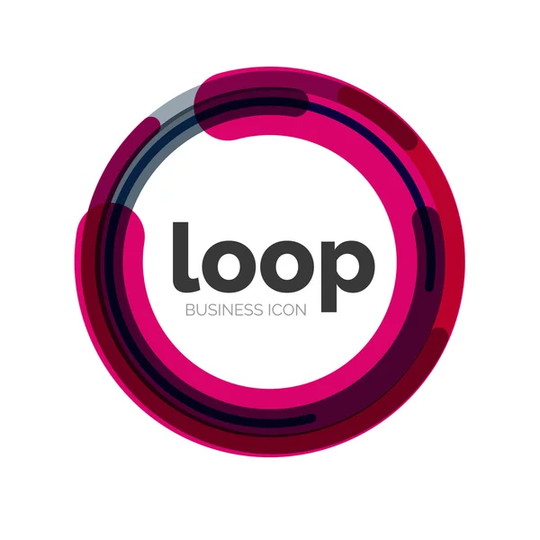 Loop, infinity business icon — Stock Vector