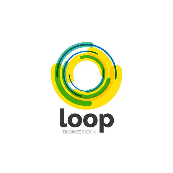 Loop, infinity business icon — Stock Vector