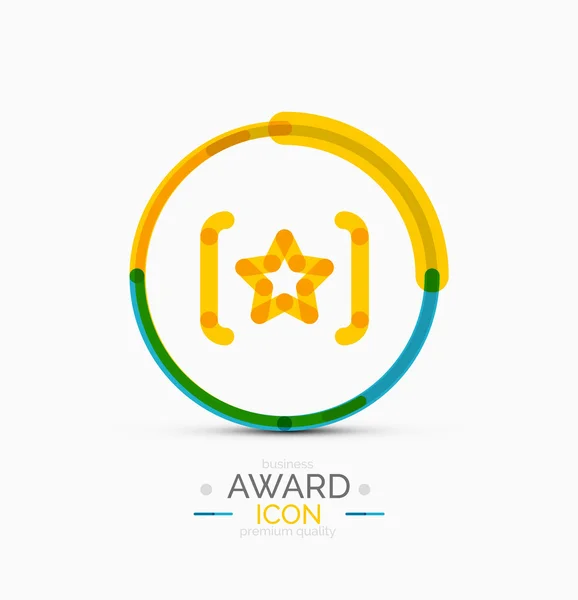 Ödülü simgesi, logo — Stok Vektör