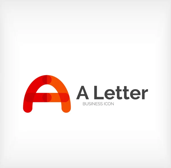 文字ロゴ、最小限のライン デザイン — ストックベクタ