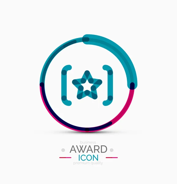 Icono de premio, logo — Archivo Imágenes Vectoriales