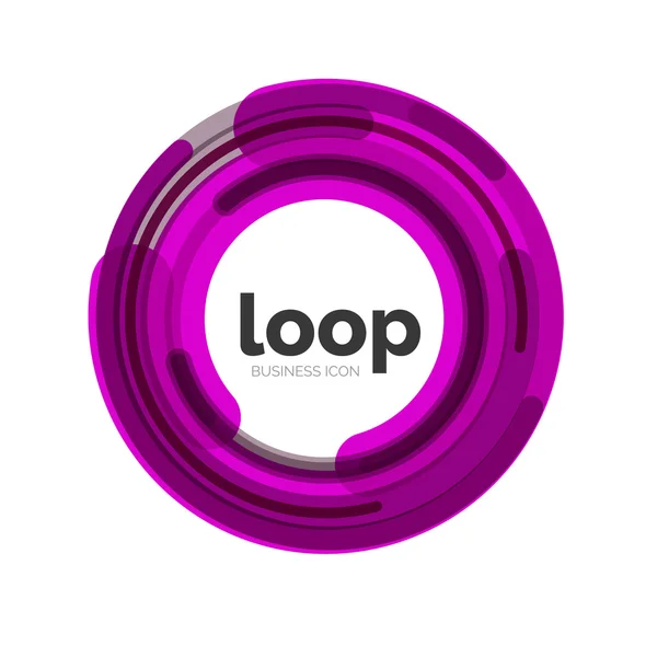 Loop, icono de negocio infinito — Vector de stock