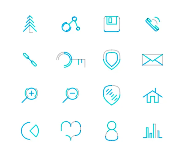 Av tunn linje web ikoner — Stock vektor
