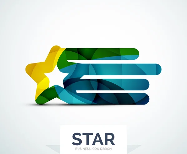 Design astratto logo colorato — Vettoriale Stock