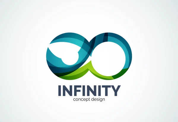 Icono del logotipo de la empresa Infinity — Vector de stock