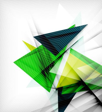 Renkli üçgenler, sıradışı arka plan