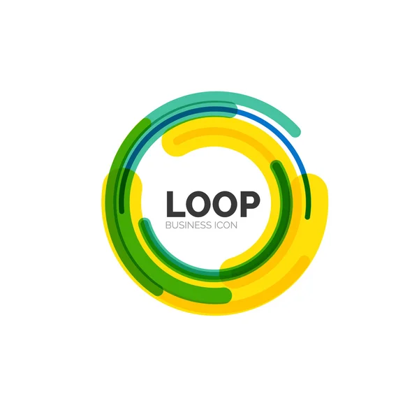 Loop, infinity business icon — Stock Vector