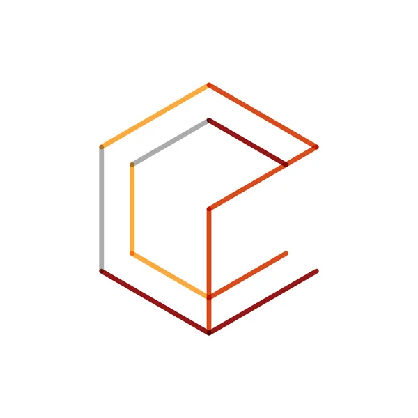Minimalna linia logo projekt — Wektor stockowy