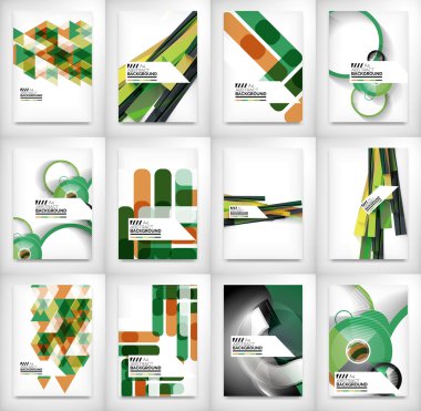 Geometrik soyut iş şablonu