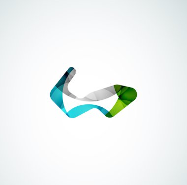 soyut şekil logo tasarımı