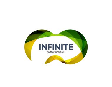 Infinity iş logo kavramı