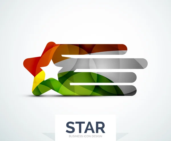Design astratto logo colorato — Vettoriale Stock