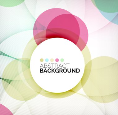 Renkli Daireler modern soyut kompozisyon