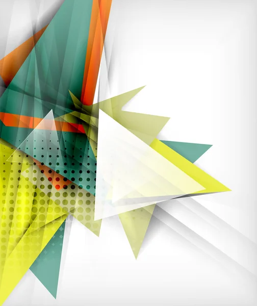 不寻常的抽象背景颜色三角形 — 图库矢量图片