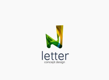 Modern şirket logosu, temiz parlak tasarım