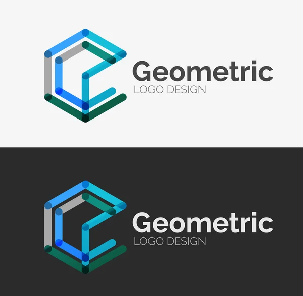 Minimale Linie Design Logo — Stockvektor