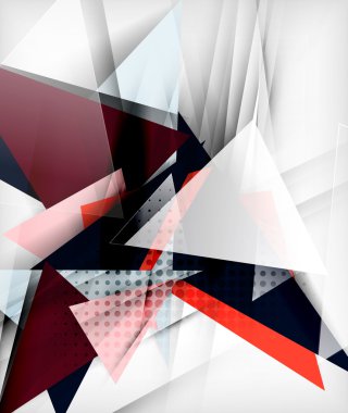 Renkli üçgenler, sıradışı arka plan