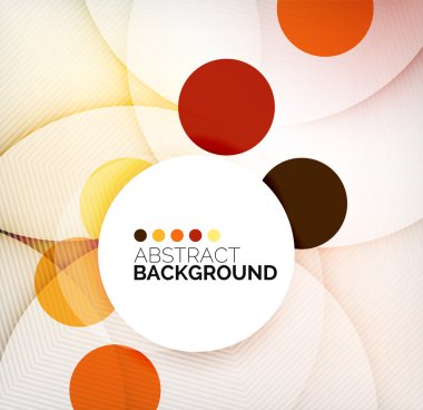 Renkli Daireler modern soyut kompozisyon