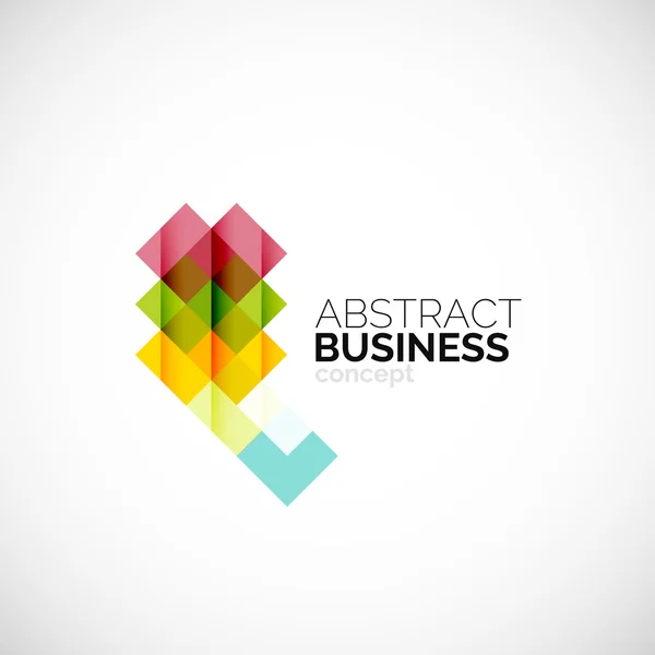 Square concept, company logo design element — Stock Vector
