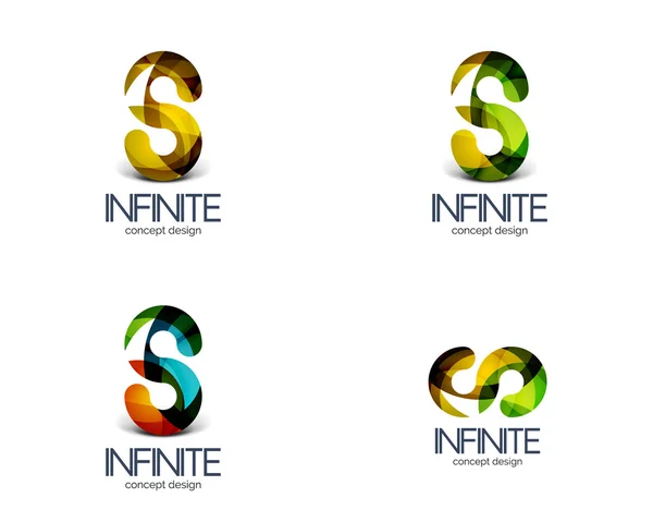 Infinity logotyp affärsidé — Stock vektor