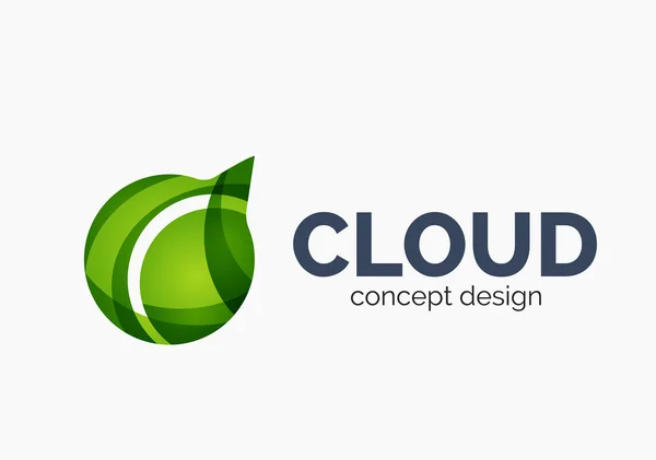 Moderna cloud logotyp — Stock vektor