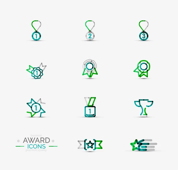 Award icon set, Logo collection — Stock Vector