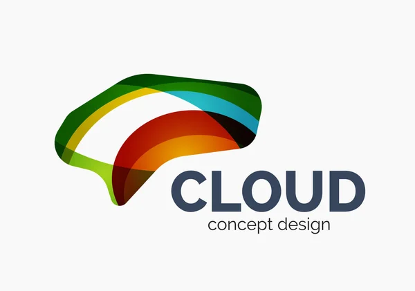 Modernes Cloud-Logo — Stockvektor