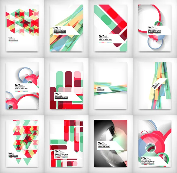 Geometrische abstracte business sjabloon — Stockvector