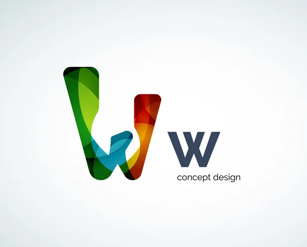 Abstract letter logo design — Stock Vector