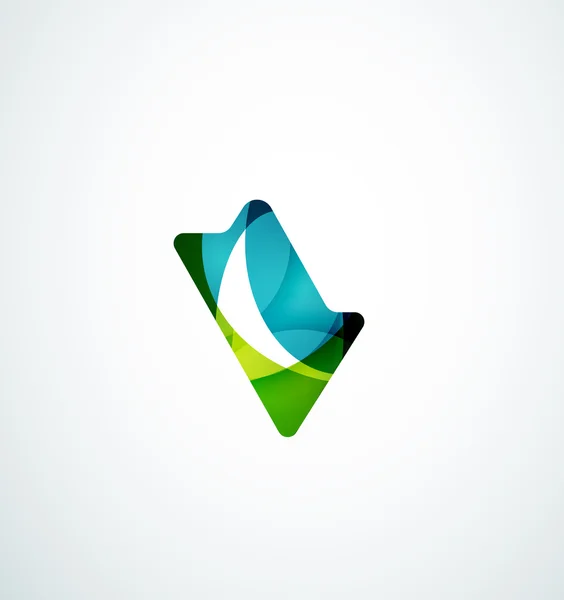 Carrapato abstrato design logotipo — Vetor de Stock