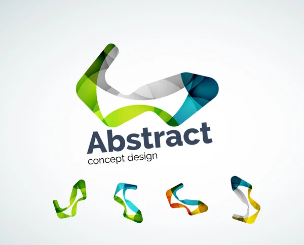 Abstrakta form Logotypdesign — Stock vektor