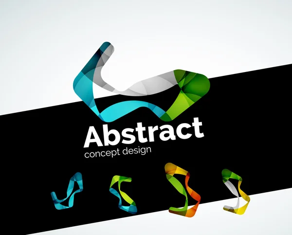 Abstrakte Form Logo Design — Stockvektor