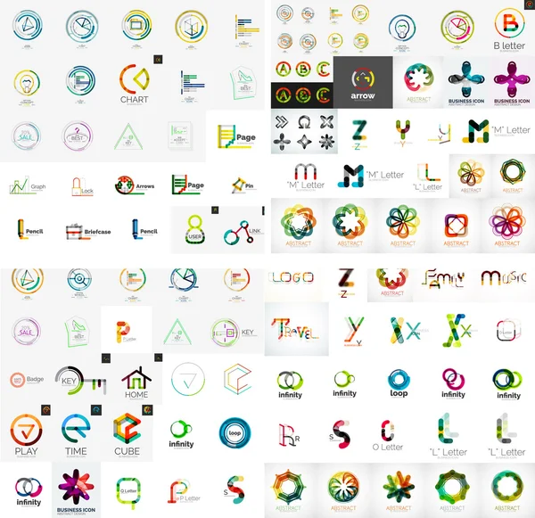 Logotipo mega coleção —  Vetores de Stock