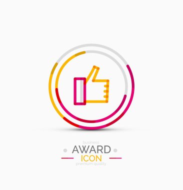 Başparmak yukarı simgesi, logo tasarım