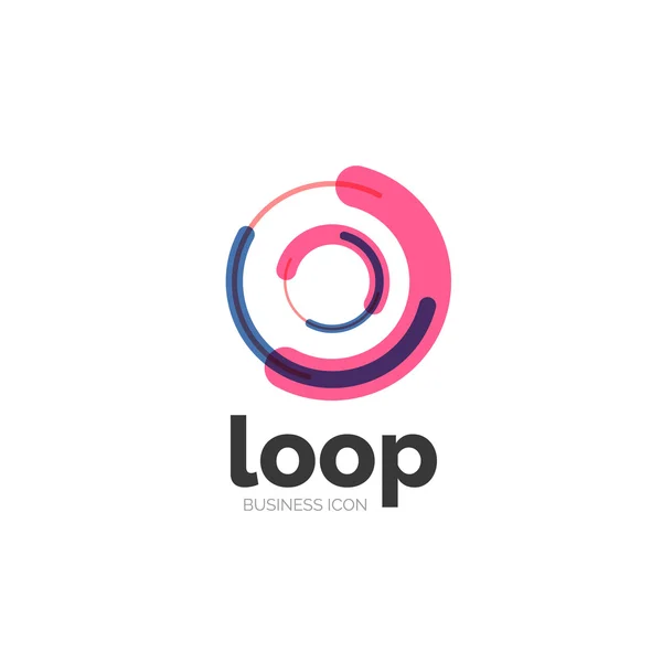 Loop, icono de negocio infinito — Vector de stock