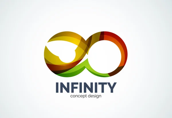 Icona logo aziendale Infinity — Vettoriale Stock