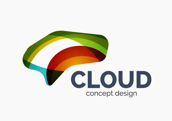 Logo de nube moderna — Vector de stock